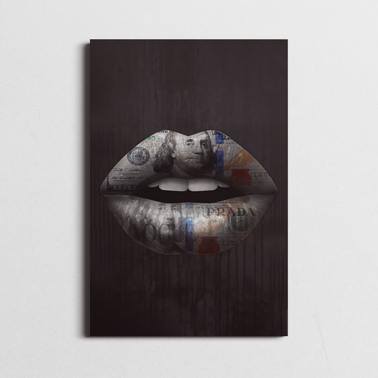 dollar lips, fashion art, fashion poster, modern pop art , modern art pop art, hypebeast posters, luxury wall art, fashion wall art, Hype beast art, glamour art , hypebeast painting, Luxury wall painting, Fashion wall decor, designer wall art canvas
