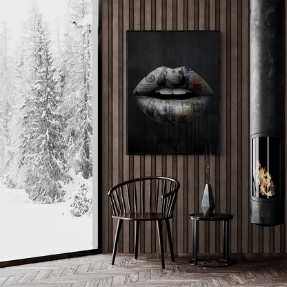dollar lips, fashion art, fashion poster, modern pop art , modern art pop art, hypebeast posters, luxury wall art, fashion wall art, Hype beast art, glamour art , hypebeast painting, Luxury wall painting, Fashion wall decor, designer wall art canvas