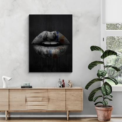 dollar lips, fashion art, fashion poster, modern pop art , modern art pop art, hypebeast posters, luxury wall art, fashion wall art, Hype beast art, glamour art , hypebeast painting, Luxury wall painting, Fashion wall decor, designer wall art canvas