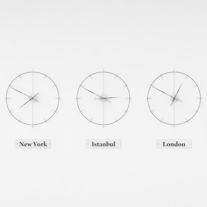 black world clocks are on the white background.