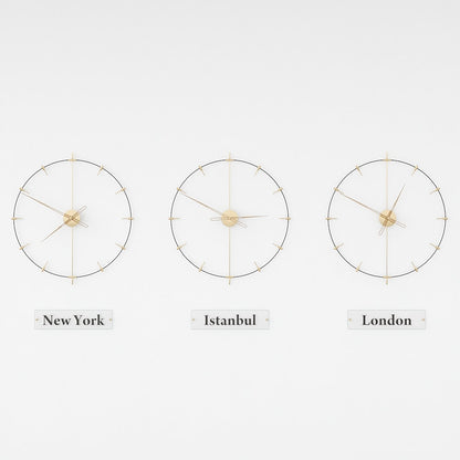 black and rworld clocks are on the white background.