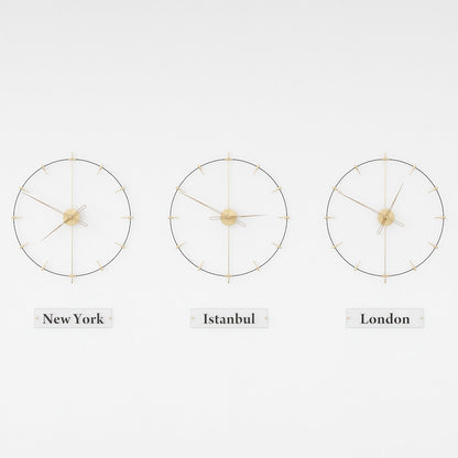 world clocks are on the white background.
