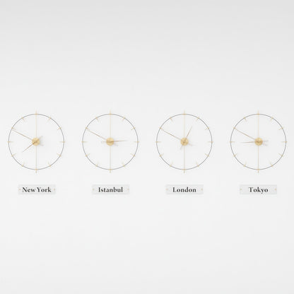 black and rose world clocks are on the white background.