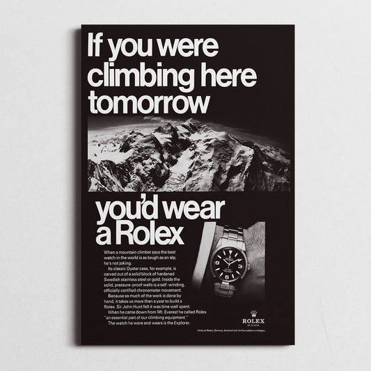 rolex poster, rolex watch poster, vintage rolex advertisements, Vintage rolex ads, rolex wall art ,old rolex ads, vintage rolex poster, Rolex posters, rolex advertisement poster, rolex canvas art, rolex vintage ads, frontal, foreground