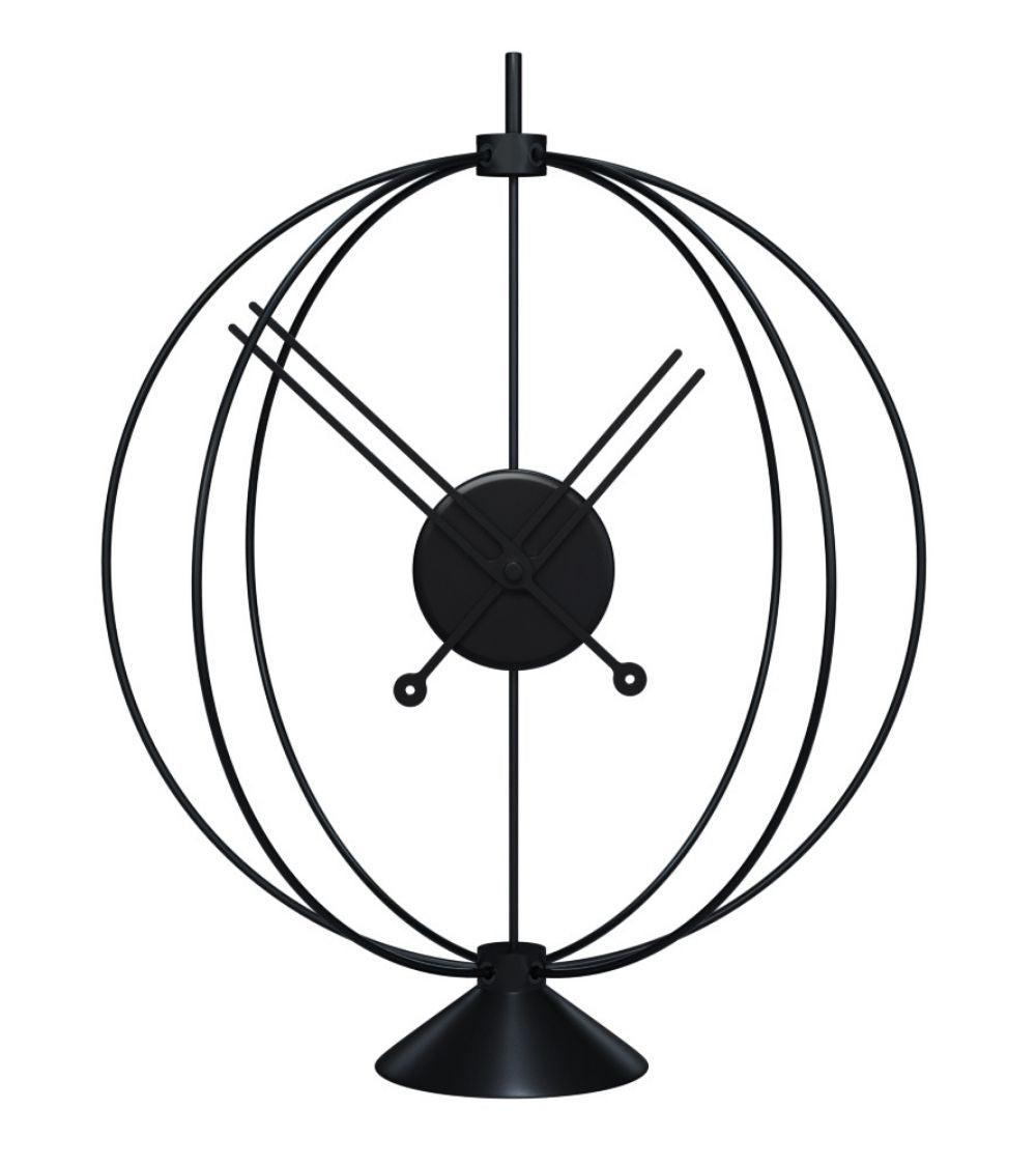 small desk clock atom inches