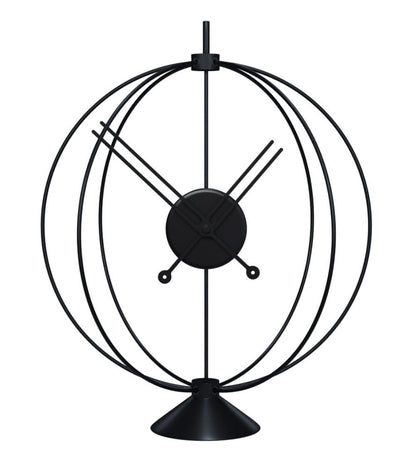 small desk clock atom inches
