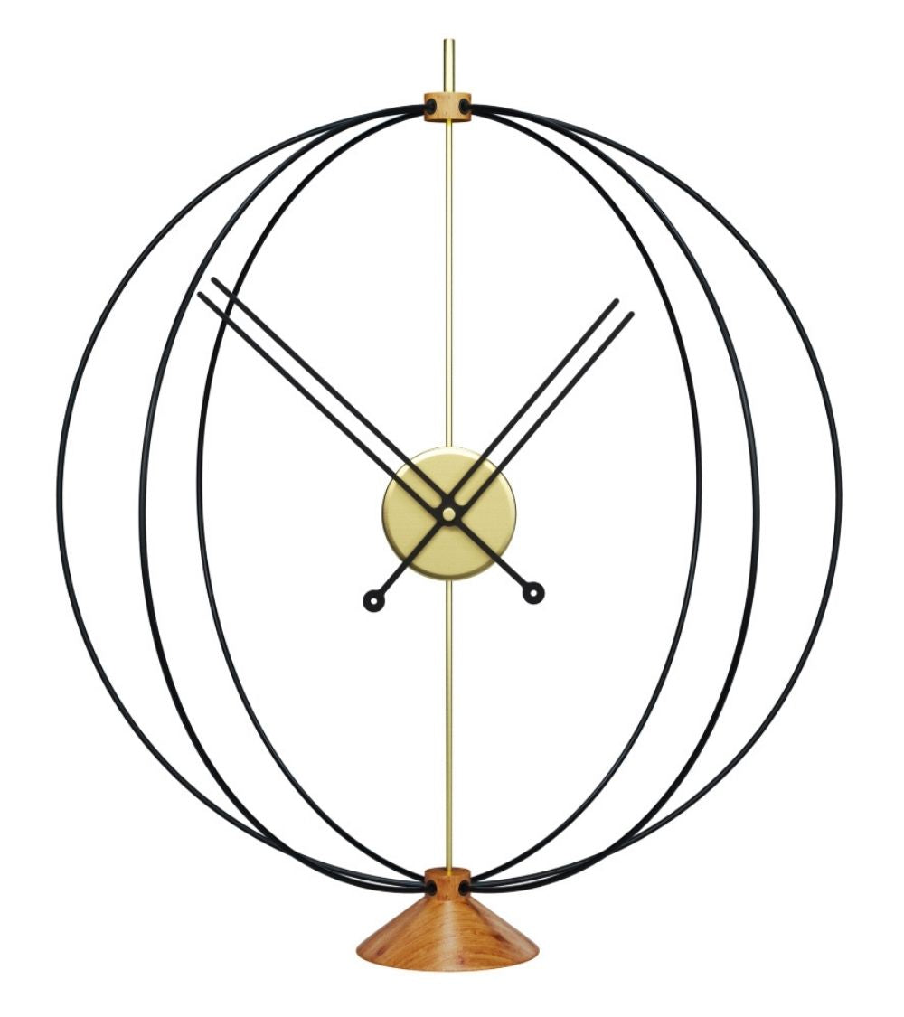 buy small table clock atom 22 inches