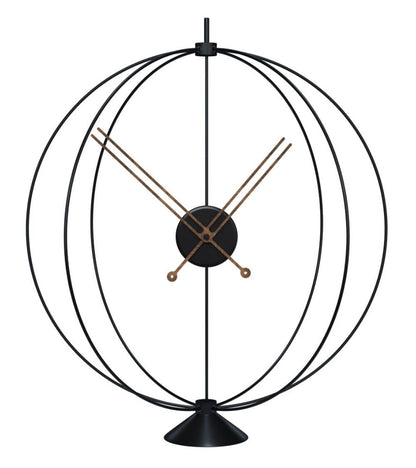 black small table clock atom 22 inches