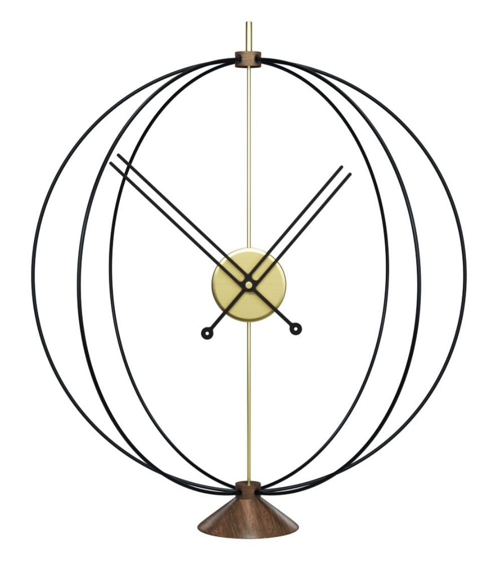 small table clock atom 22 inches