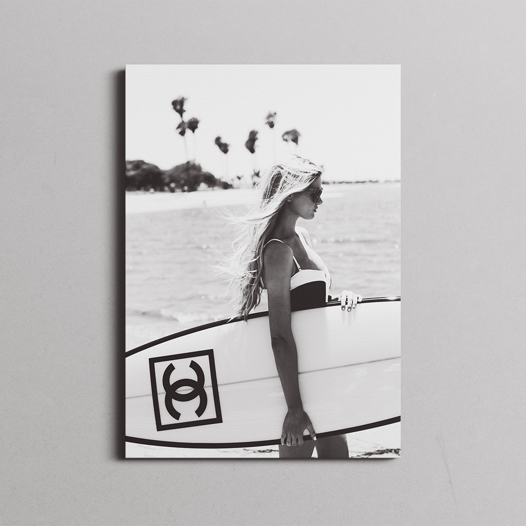 chanel surfboard poster