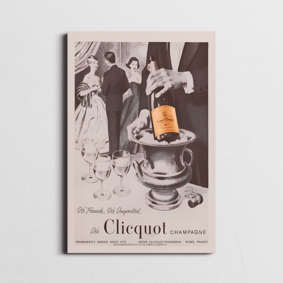 Vintage Champagne Poster: Veuve Clicquot Vintage Print Collection