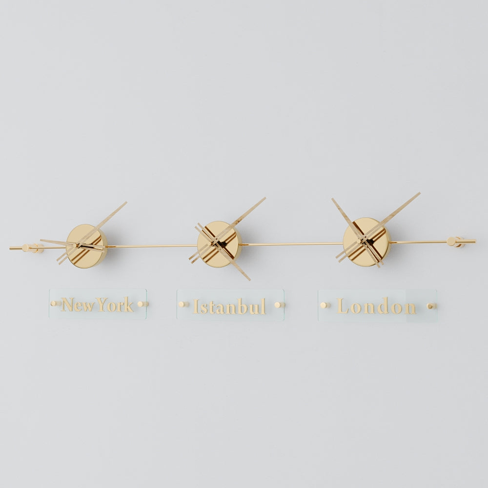 analog wall clock world clock 