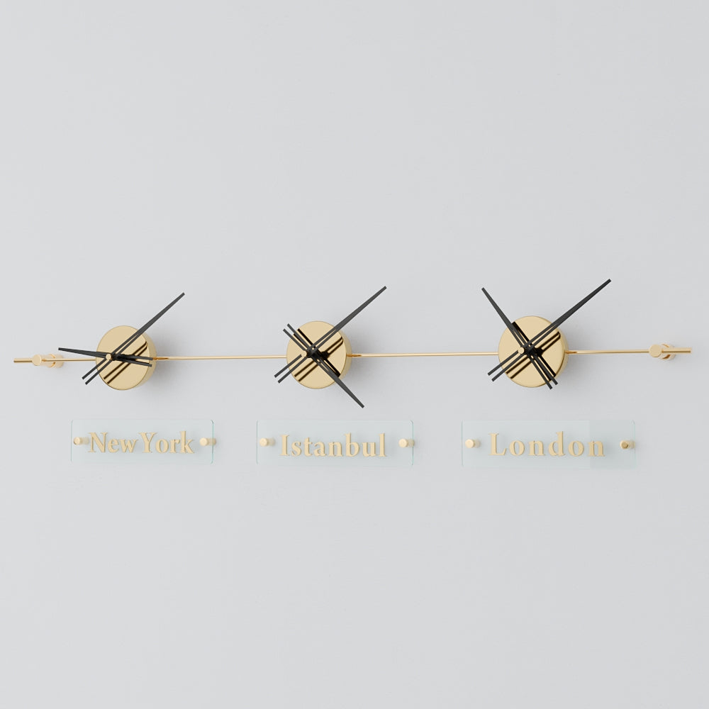 analog wall clock world clock 