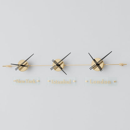 analog wall clock world clock 