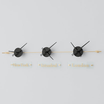 analog wall clock world clock 