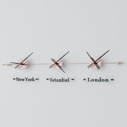 analog wall clock world clock 