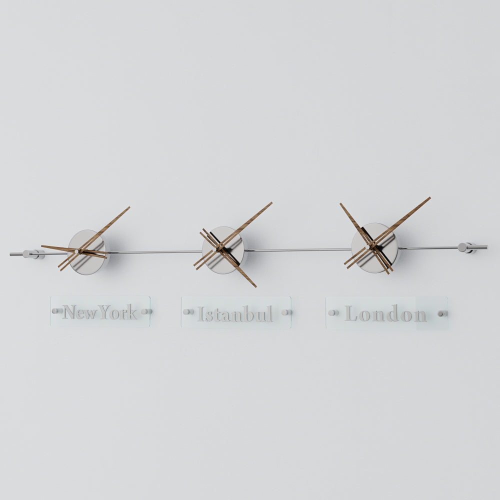 analog wall clock world clock 3
