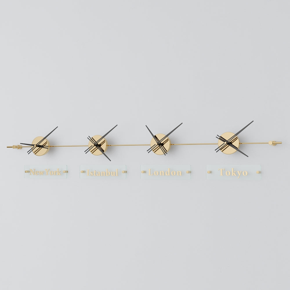 analog wall clock world clock 4