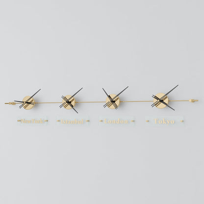 analog wall clock world clock 4