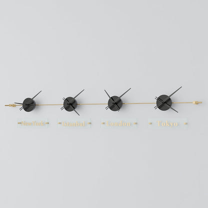 analog wall clock world clock 