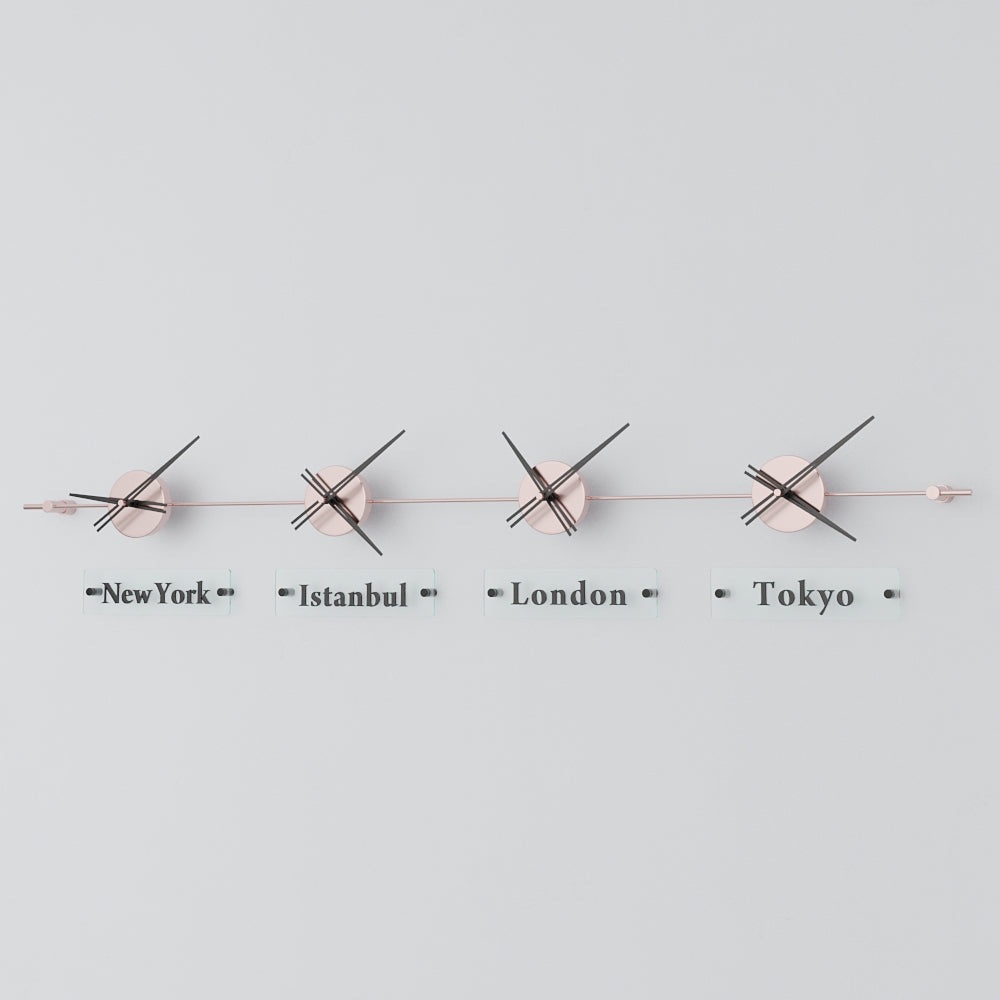 analog wall clock world clock 