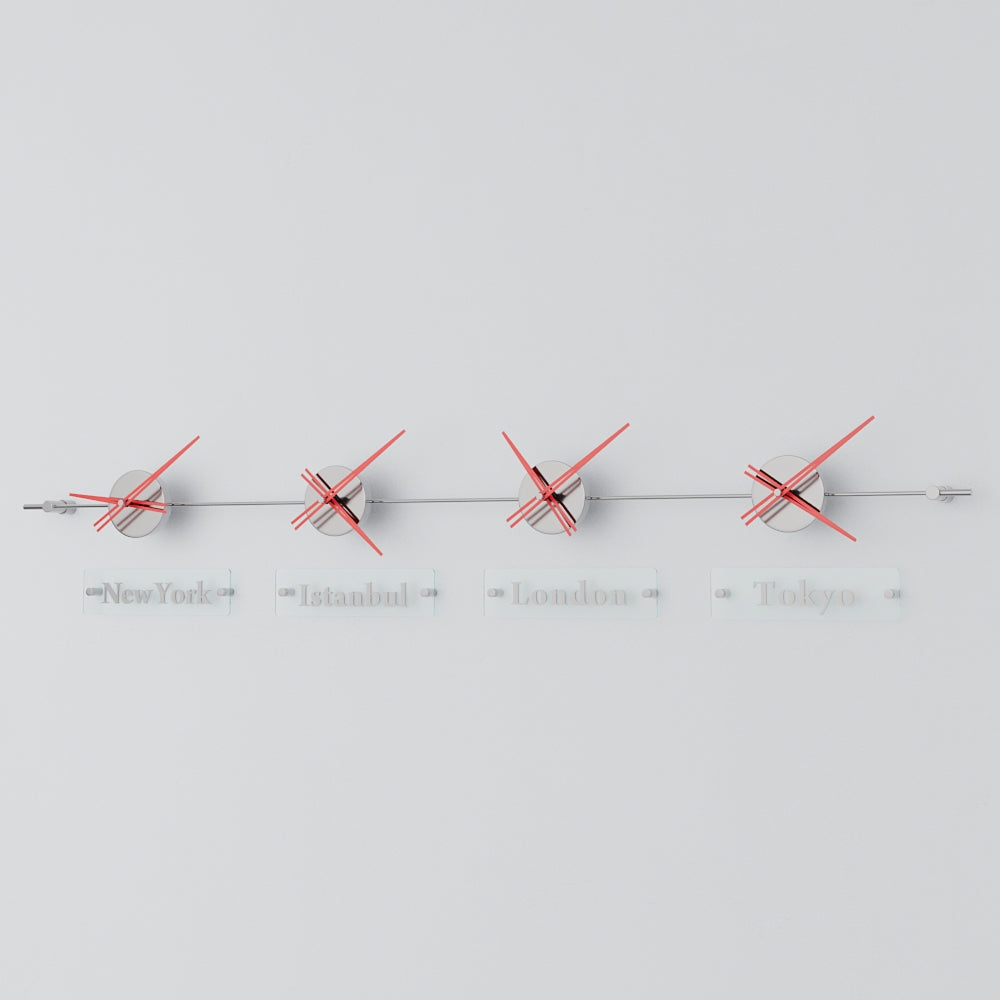 analog wall clock world clock 