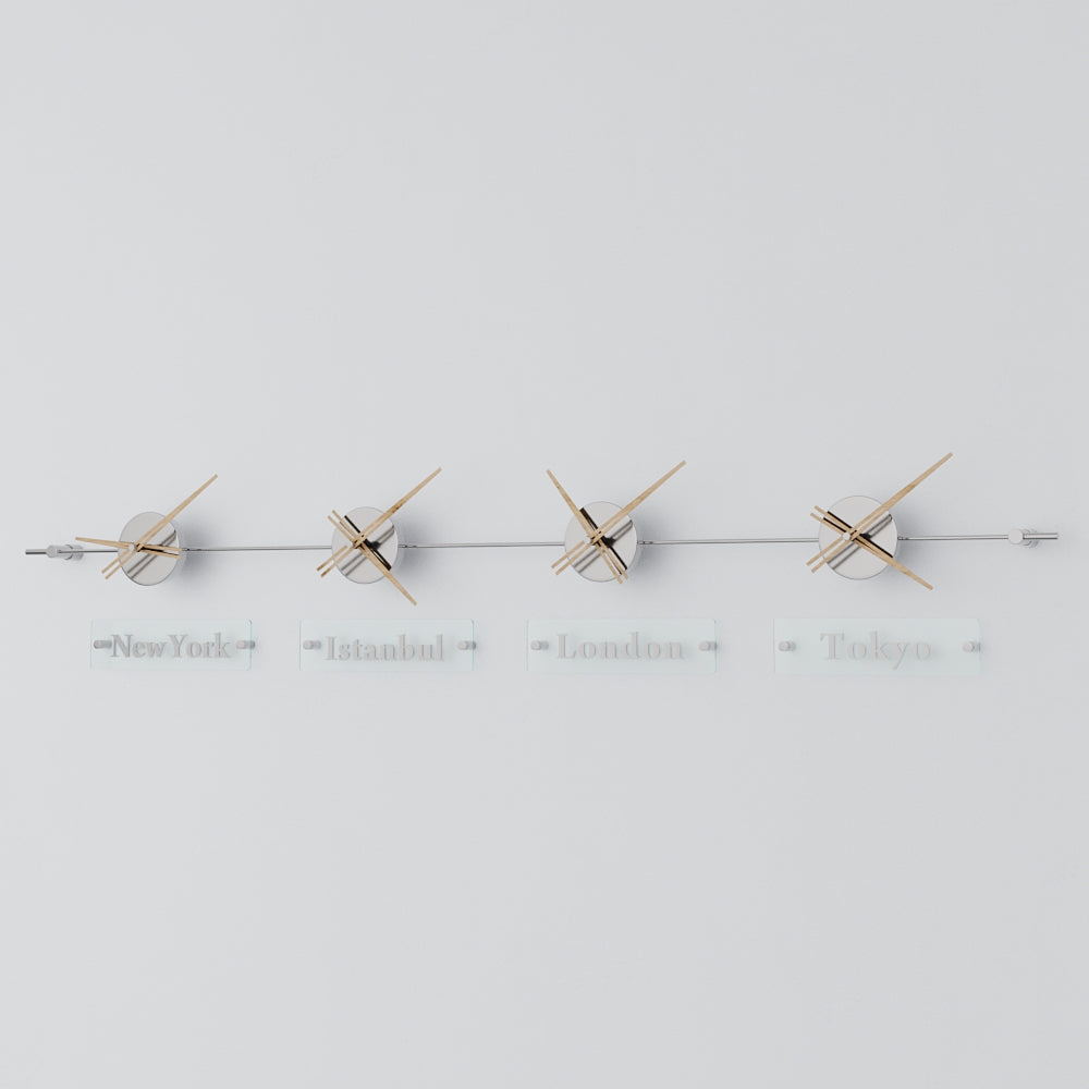 analog wall clock world clock 