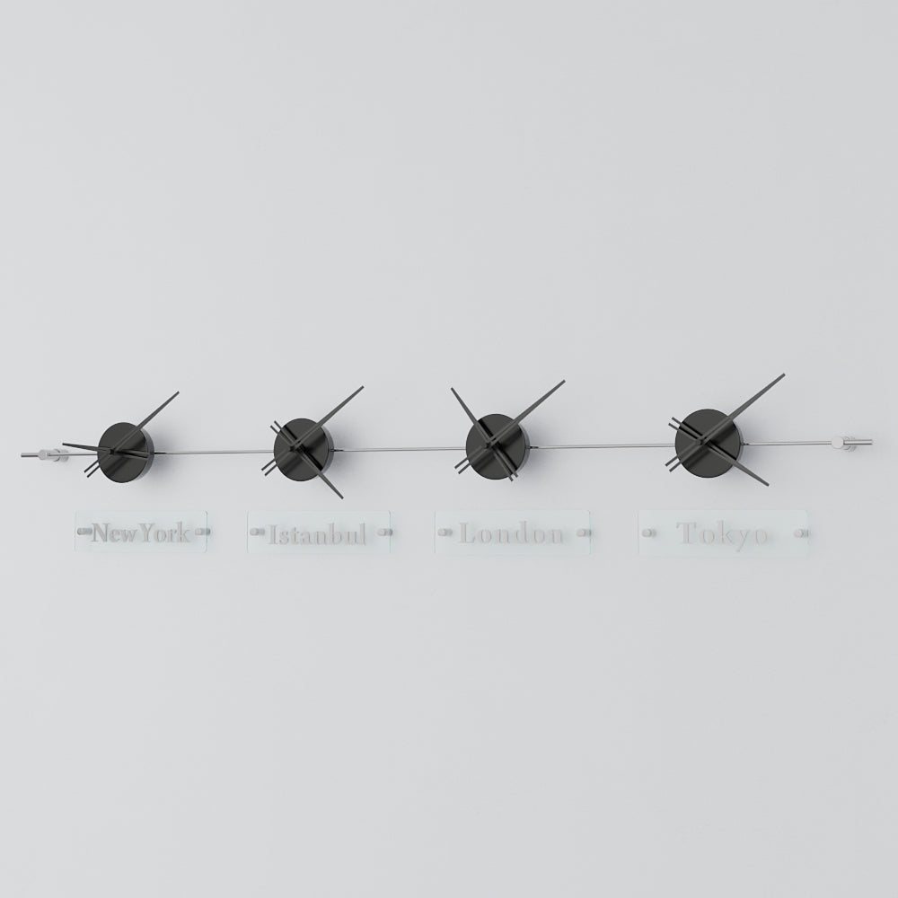 analog wall clock world clock 