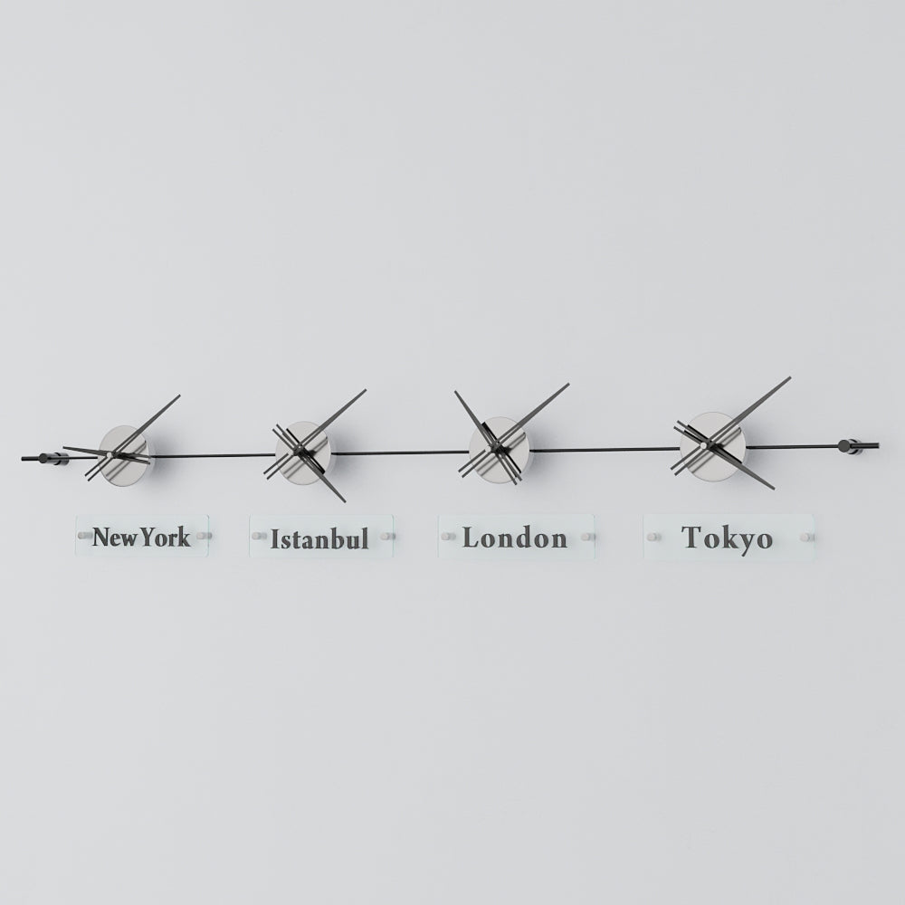 analog wall clock world clock 