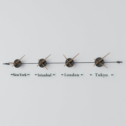 analog wall clock world clock 