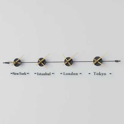 analog wall clock world clock 