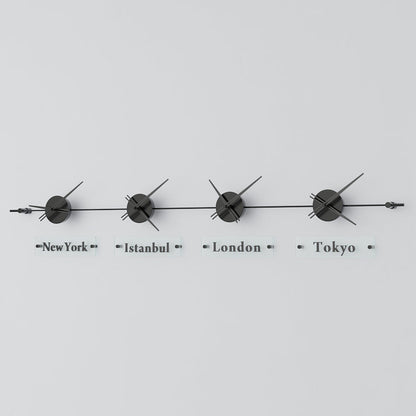 analog wall clock world clock 