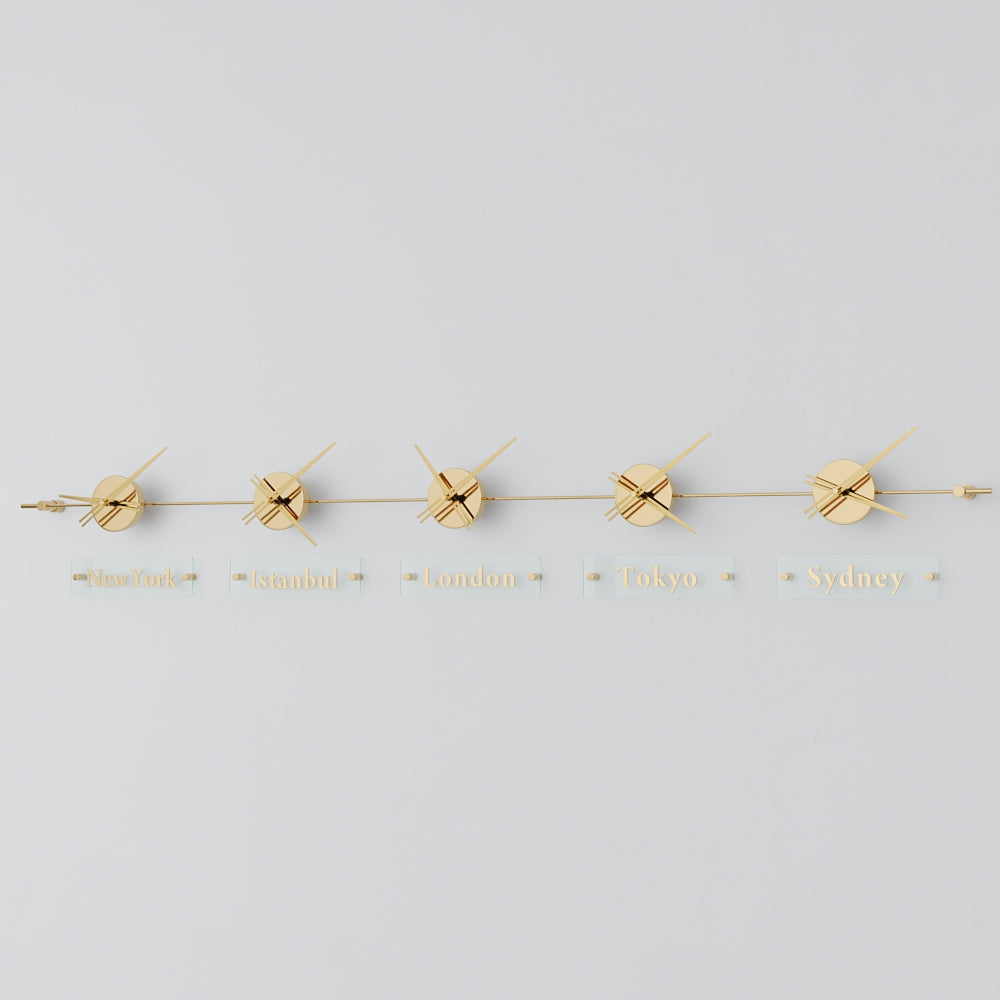 analog wall clock world clock 