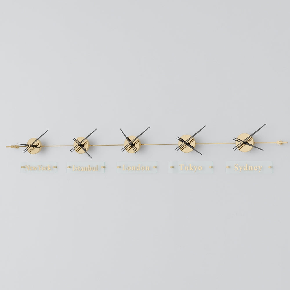 analog wall clock world clock 