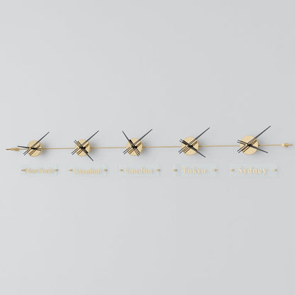 analog wall clock world clock 
