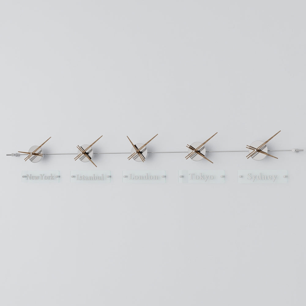 analog wall clock world clock 