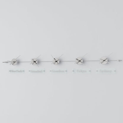 analog wall clock world clock 