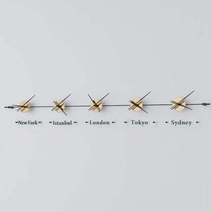 analog wall clock world clock 