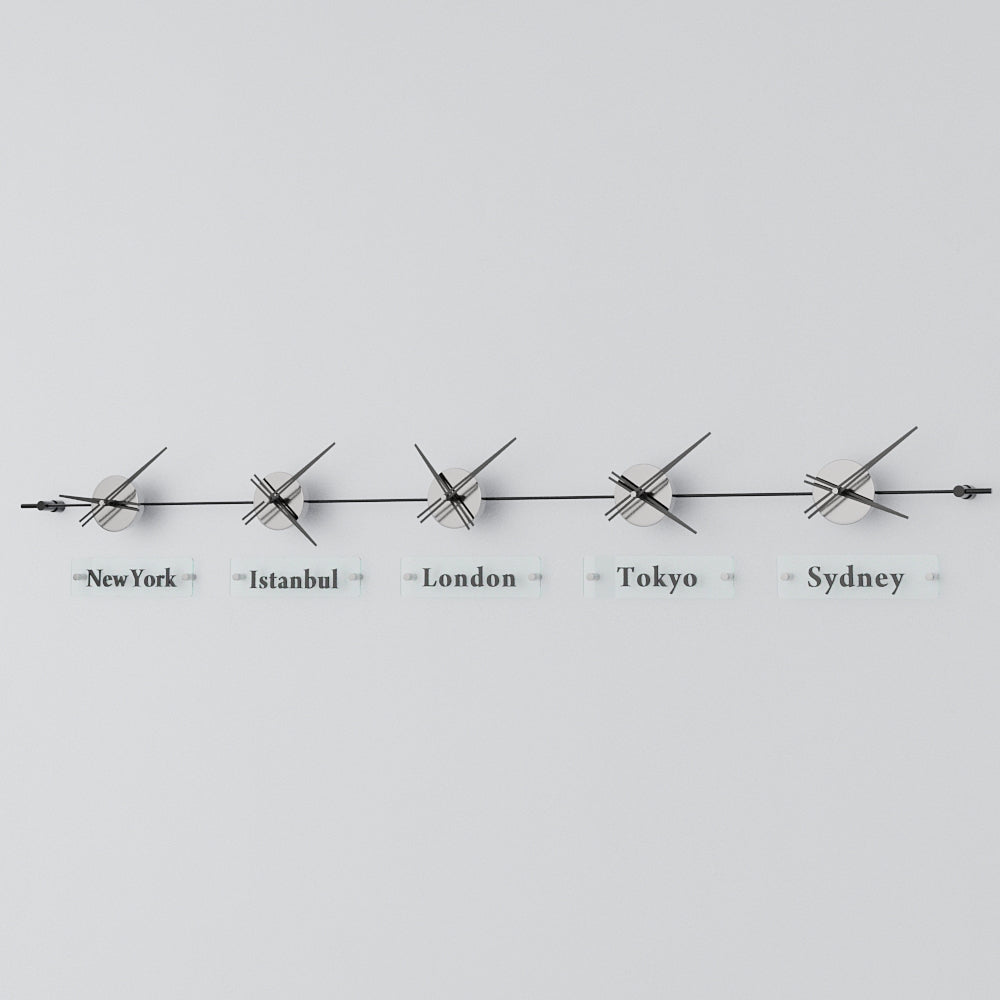 analog wall clock world clock 