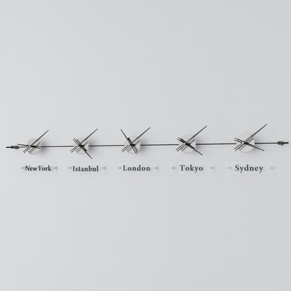 analog wall clock world clock 