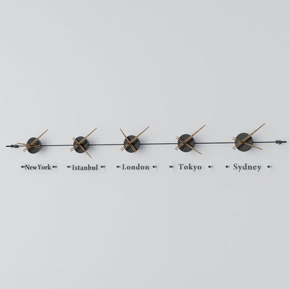 analog wall clock world clock 