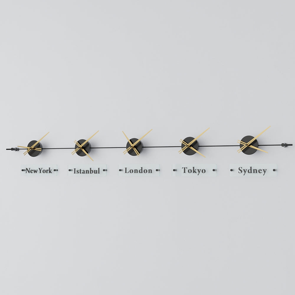 analog wall clock world clock 