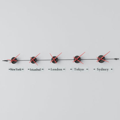 analog wall clock world clock 