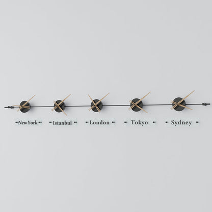 analog wall clock world clock 