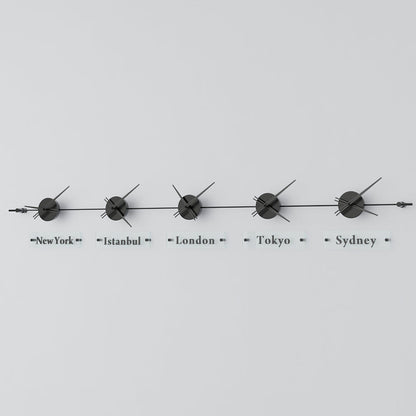 analog wall clock world clock 