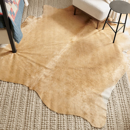 Palomino cowhide rug