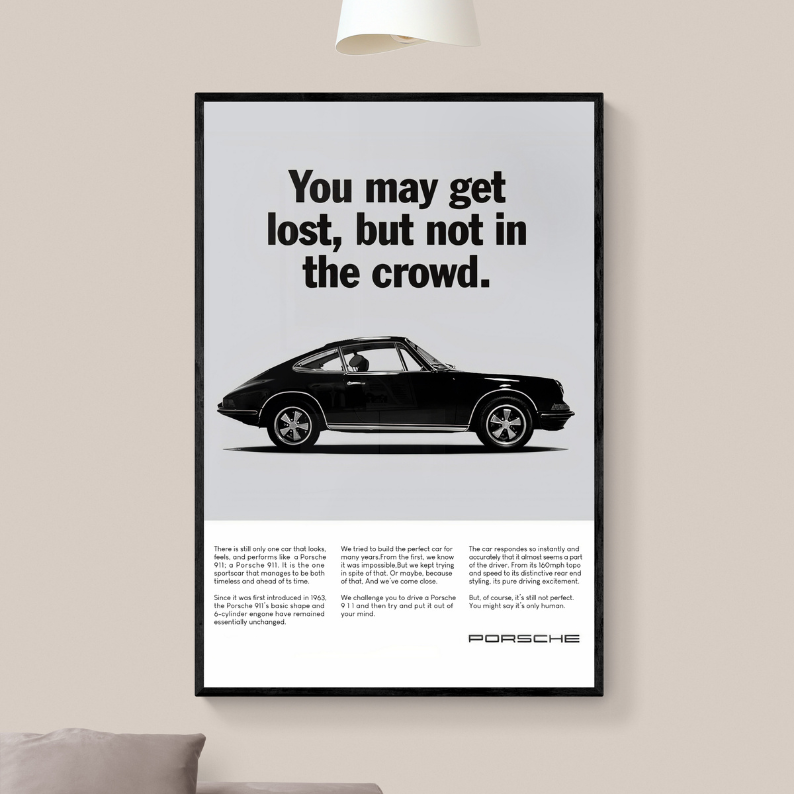 Porsche 911 Vintage Advertising