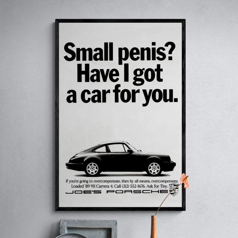 Porsche 911 Vintage Advertising '89